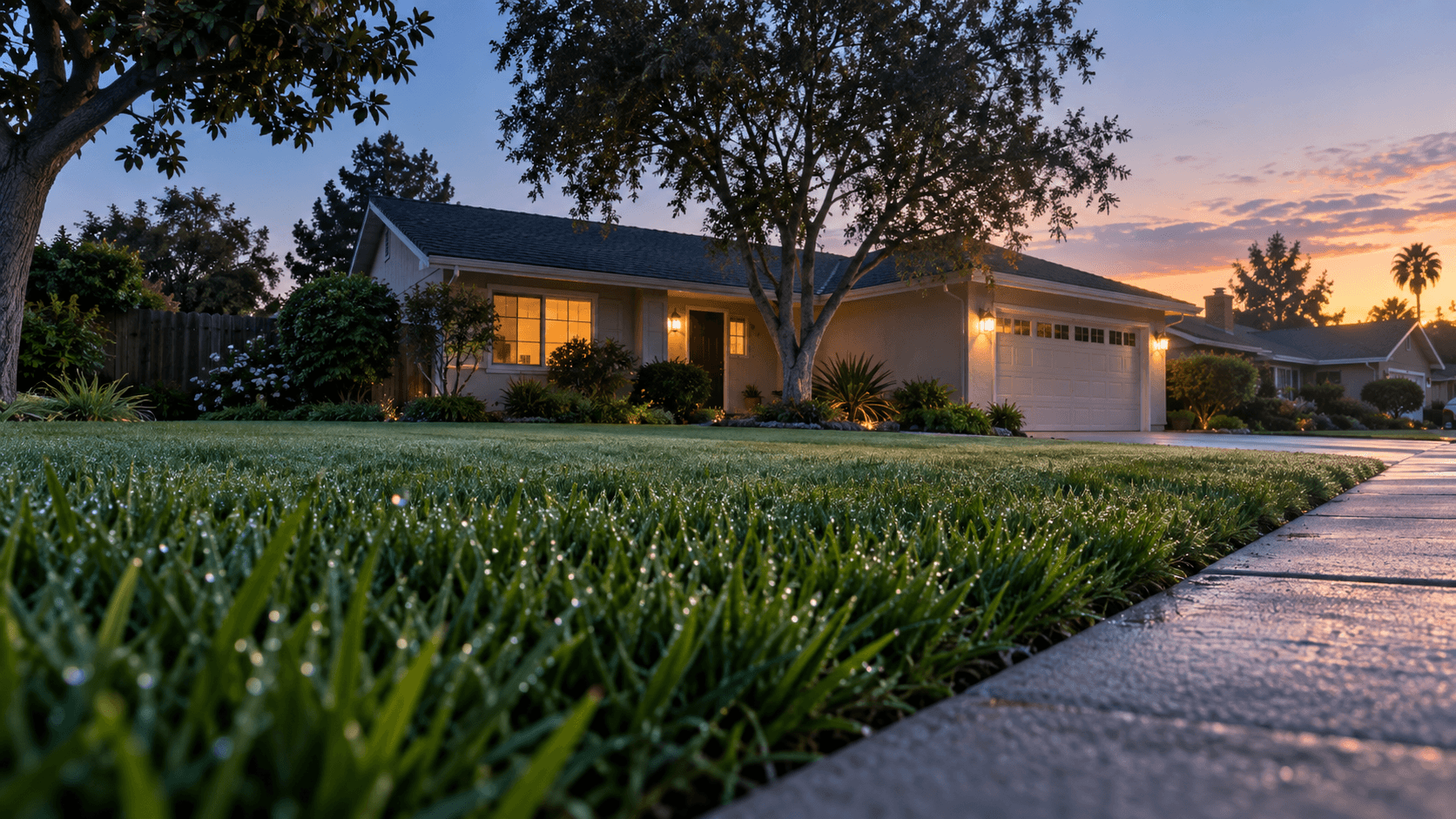 Home prepared for a property listing
